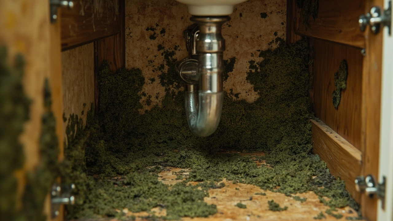 How We Diagnose and Fix the Plumbing Problem Causing Your Cabinet Mold