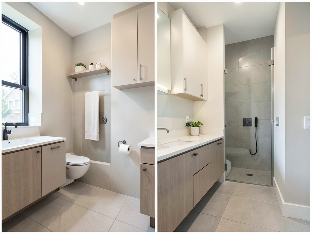 Adding a Small Half Bath to Your New Home Office in University Park