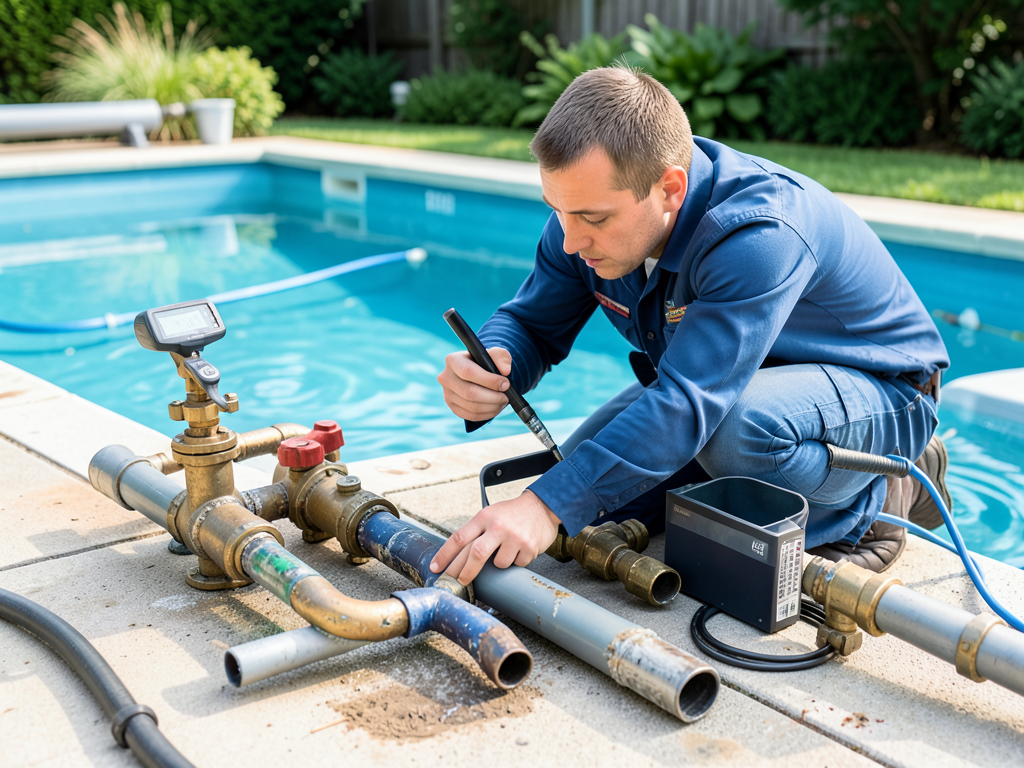 Managing outdoor plumbing and pool fill valves for