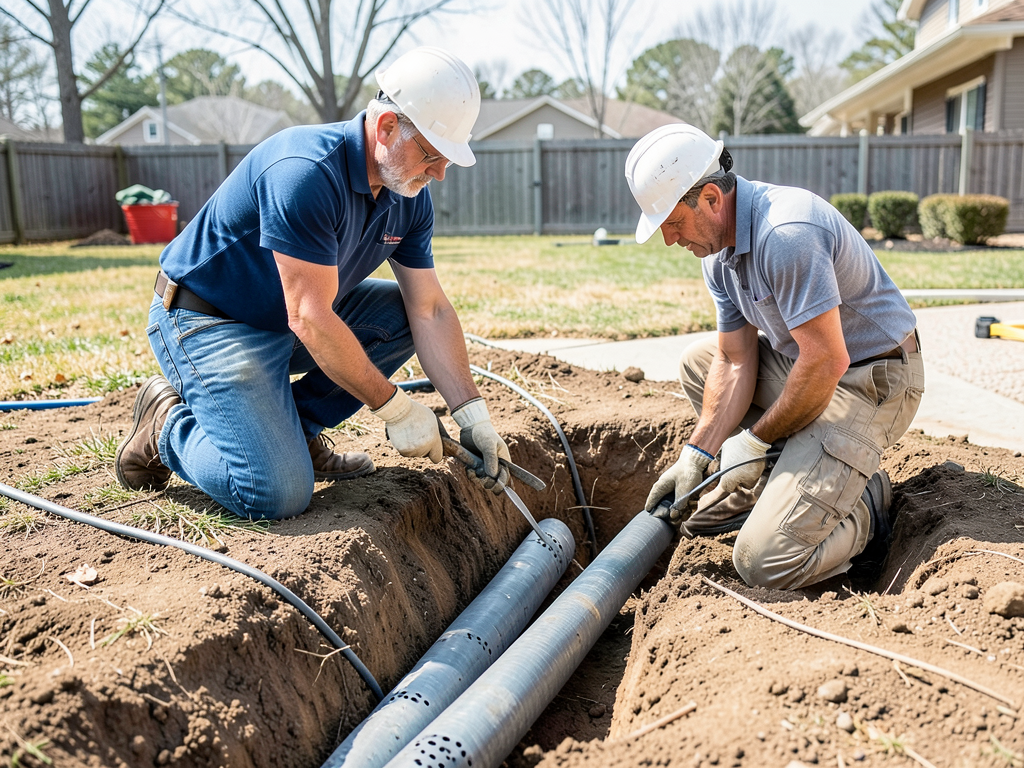 Preventing yard flooding with better outdoor drain