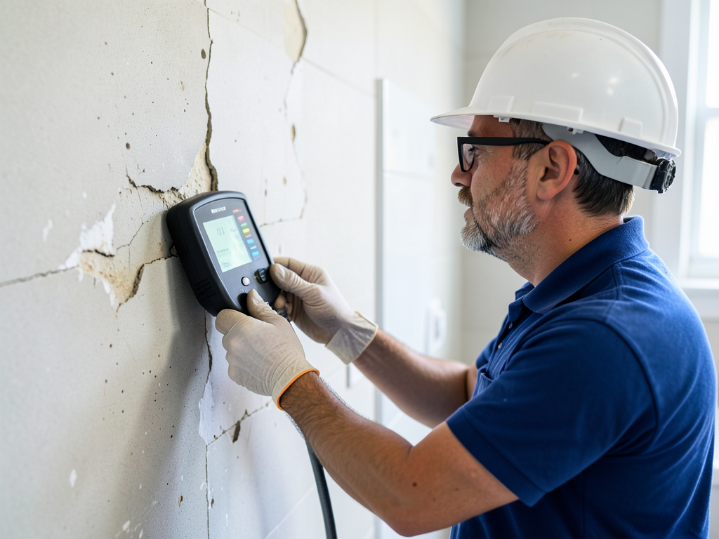 Replacing moldy bathroom caulk to prevent hidden w