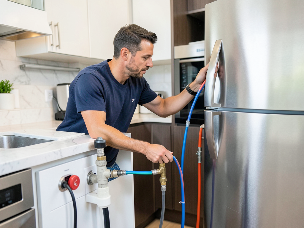 Running a new water line for your refrigerator ice