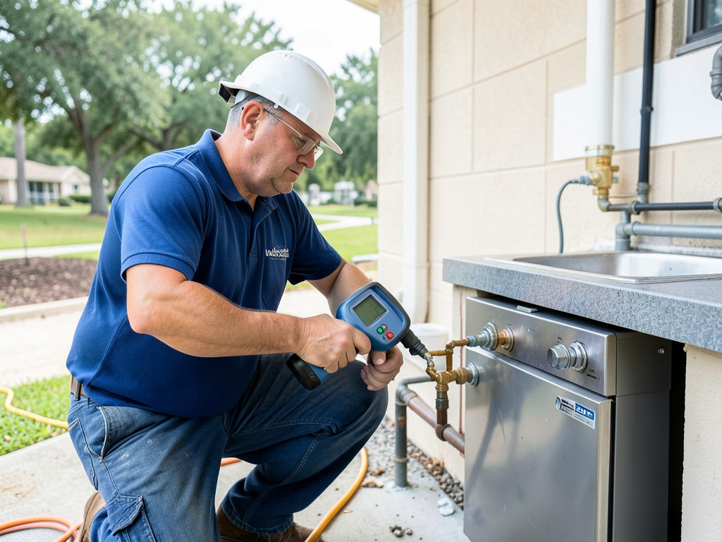 Safe gas line installation and repair for lake non