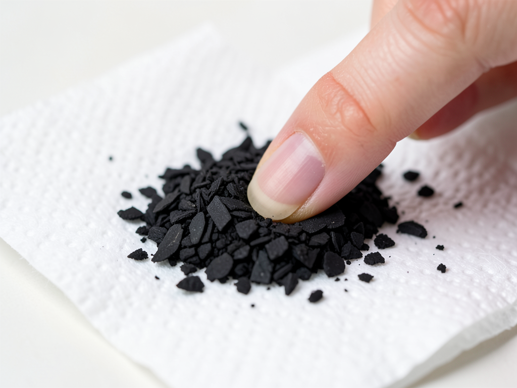 What are the mysterious black flakes coming out of